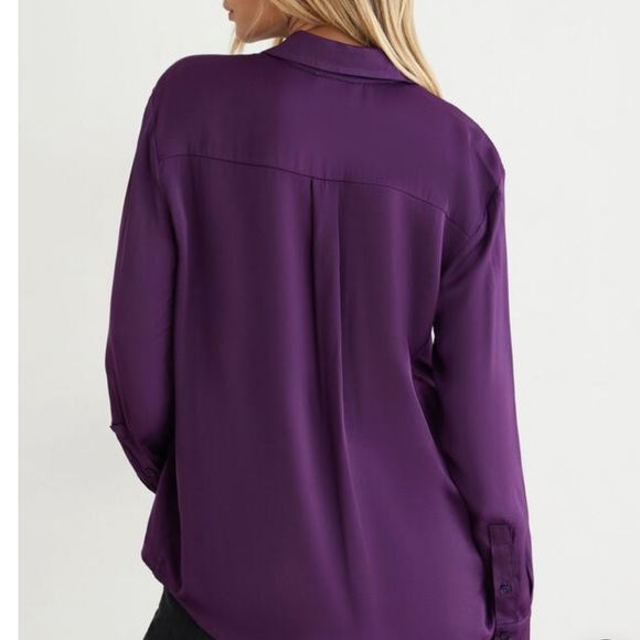 BNWT Dynamite Keane silky button down size small - Picture 3 of 7